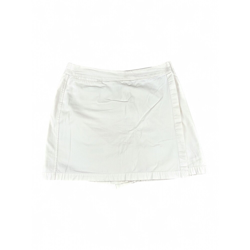 Kate Hill Women's Plus 16 White Mini Skirt